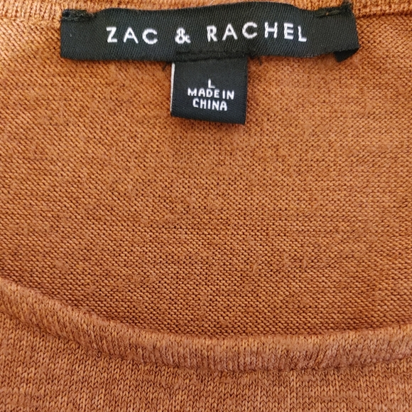 Zac and Rachel long sleeve knit with lace pullover sz L - Picture 4 of 7